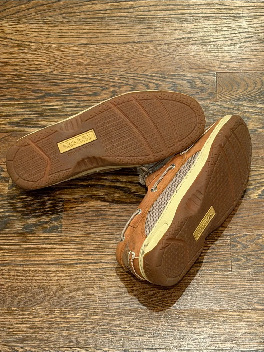 Sperry Men's Rust Tan Leather Boat Shoes